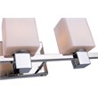 Woodbridge Lighting Langston 3Lt Glass Bath Light in Chrome/Opal Square