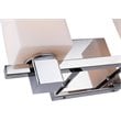 Woodbridge Lighting Langston 2Lt Glass Bath Light in Chrome/Opal Square