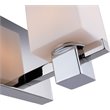 Woodbridge Lighting Langston 1Lt Glass Bath Light in Chrome/Opal Square