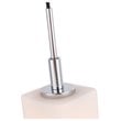 Woodbridge Lighting Langston 1-Light Glass Mini-Pendant in Chrome/Bronze/Opal