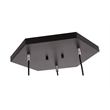 Woodbridge Lighting Lanning 3-Light Metal Cluster Pendant in Nickel/Black