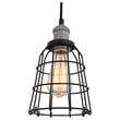 Woodbridge Lighting Fulton ST64 3-Light Metal Cluster Pendant in Gray/Bronze