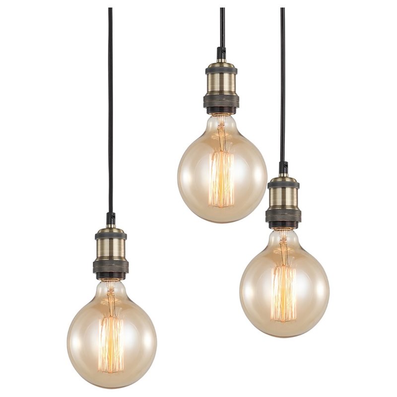 Woodbridge Lighting Fulton G125 5-Light Metal Chandelier in Antique Brass/Bronze