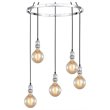 Woodbridge Lighting Fulton G125 5-Light Metal Chandelier in Chrome