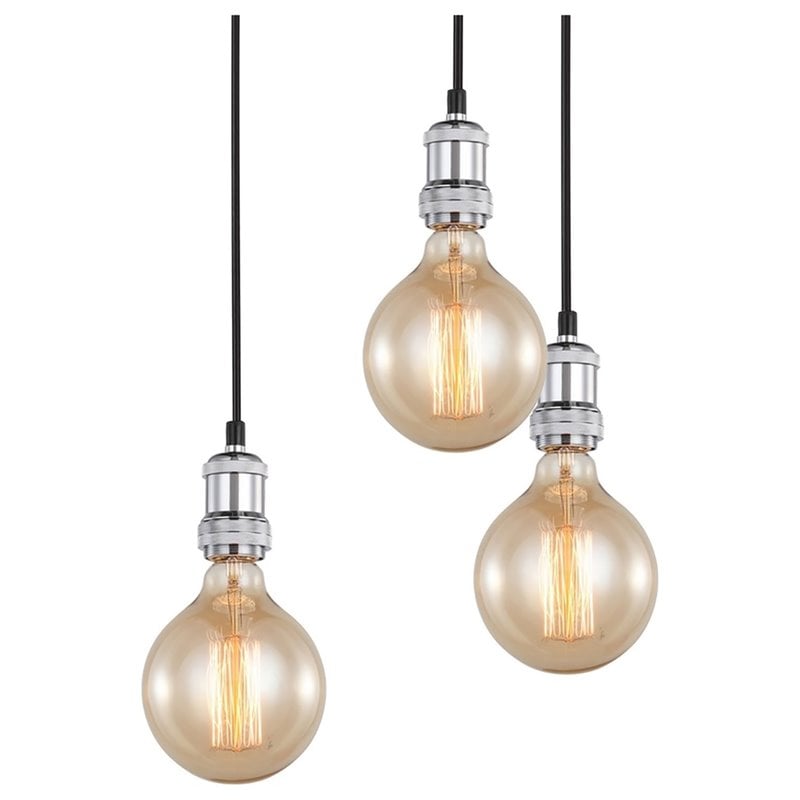 Woodbridge Lighting Fulton G125 5-Light Metal Chandelier in Chrome