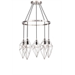 Woodbridge Lighting Lanning 5-Light Metal Chandelier in Satin Nickel