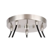 Woodbridge Lighting Lanning 5-Light Metal Chandelier in Satin Nickel