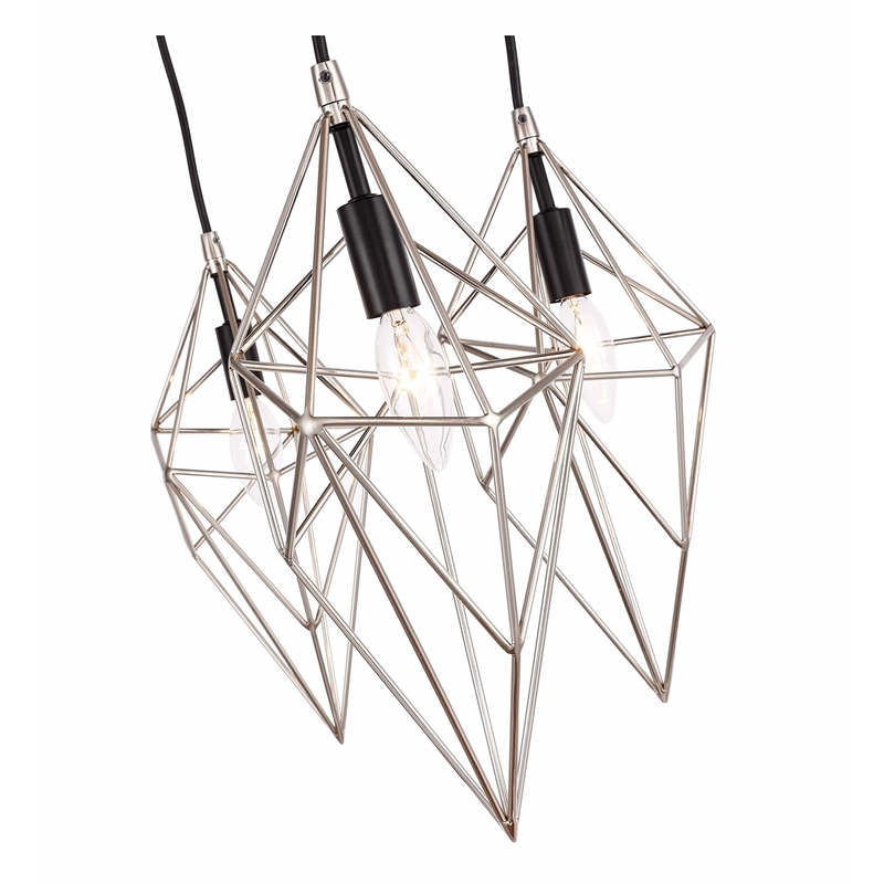 Woodbridge Lighting Lanning 5-Light Metal Chandelier in Satin Nickel