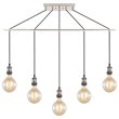 Woodbridge Lighting Fulton G125 5-Light Metal Linear Pendant in Antique Nickel