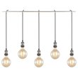 Woodbridge Lighting Fulton G125 5-Light Metal Linear Pendant in Antique Nickel