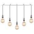 Woodbridge Lighting Fulton G125 5-Light Metal Linear Pendant in Antique Nickel