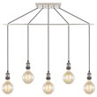 Woodbridge Lighting Fulton G125 5-Light Metal Linear Pendant in Antique Nickel