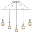 Woodbridge Lighting Fulton G125 5-Light Metal Linear Pendant in Chrome