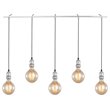 Woodbridge Lighting Fulton G125 5-Light Metal Linear Pendant in Chrome