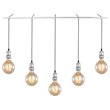 Woodbridge Lighting Fulton G125 5-Light Metal Linear Pendant in Chrome