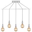 Woodbridge Lighting Fulton G125 5-Light Metal Linear Pendant in Chrome