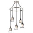 Woodbridge Lighting Fulton ST64 5-Light Metal Chandelier in Antique Nickel
