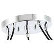 Woodbridge Lighting Fulton ST64 5-Light Metal Chandelier in Chrome