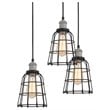 Woodbridge Lighting Fulton ST64 5-Light Metal Chandelier in Gray/Bronze