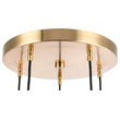 Woodbridge Lighting Fulton ST64 5-Light Metal Cluster Pendant in Antique Brass