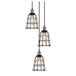 Woodbridge Lighting Fulton ST64 5-Light Metal Cluster Pendant in Antique Nickel