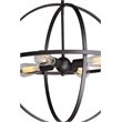 Woodbridge Lighting Gyro 4-Light Metal Chandelier in Metallic Bronze