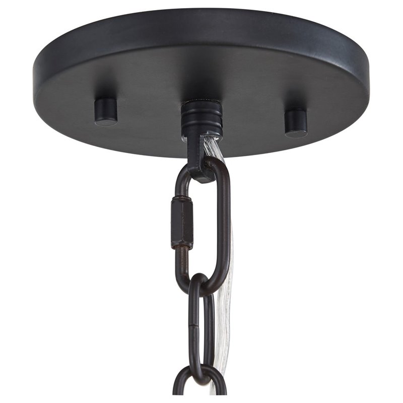 Woodbridge Lighting Parisian 4-Light Glass and Metal Globe Chandelier in Bronze