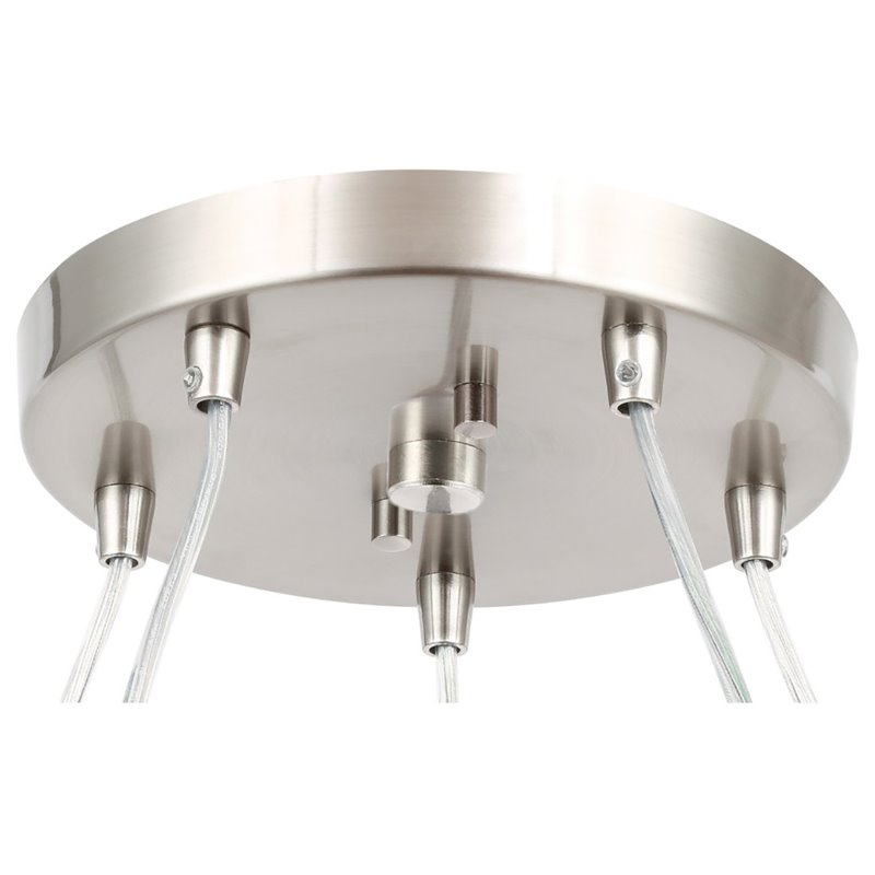 Woodbridge Lighting Pixie 5-Light Glass Chandelier in Chrome