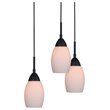 Woodbridge Lighting Venezia 5-Light Glass Chandelier in Bronze/Opal