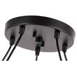Woodbridge Lighting Venezia 5-Light Glass Chandelier in Bronze/Multi-Color