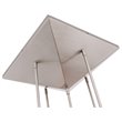 Woodbridge Lighting Pyramid 5-Light Glass Pendant in Satin Nickel/Amber
