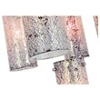 Woodbridge Lighting Pyramid 5-Light Glass Pendant in Satin Nickel/Iridescent