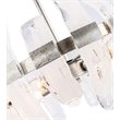Woodbridge Lighting Vinchenzo 4-Light Glass Chandelier in Aged Silver