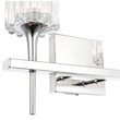 Woodbridge Lighting Regent Park 2Lt Glass Bath Light in Chrome/Petite Swizzle