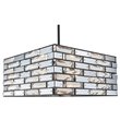 Woodbridge Lighting Shimmer 4-Light Metal and Glass Pendant in Black