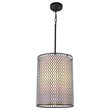 Woodbridge Lighting Spencer 3-Light Metal and Fabric Pendant in Bronze