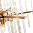 Woodbridge Lighting Spires 6-Light Metal Chandelier in Brass/Plated Amber
