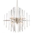 Woodbridge Lighting Spires 6-Light Metal Chandelier in Nickel/Plated Chrome