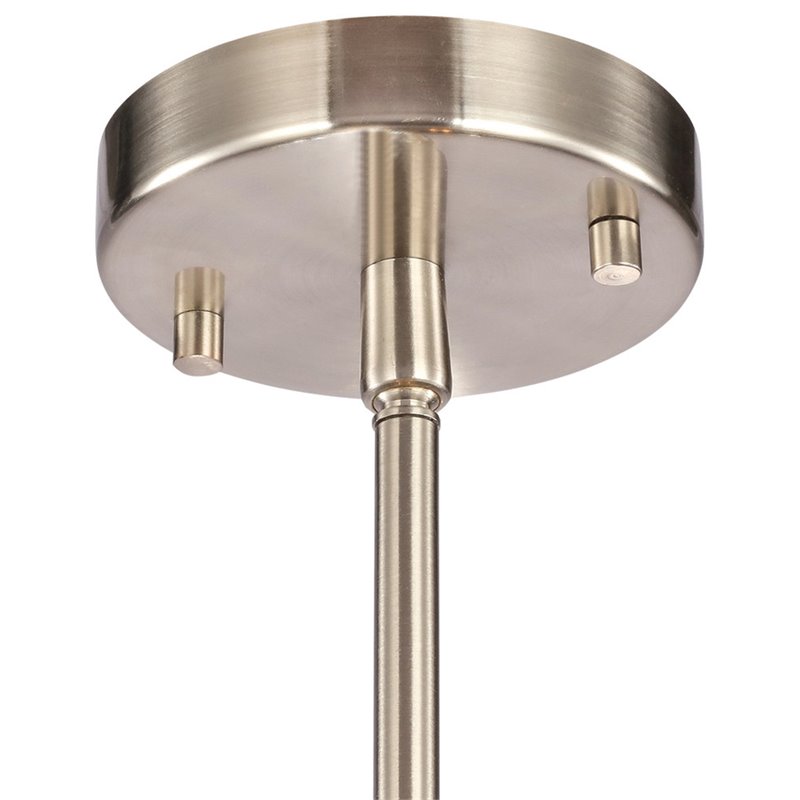 Woodbridge Lighting Spires 6-Light Metal Chandelier in Nickel/Plated Chrome