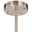 Woodbridge Lighting Spires 6-Light Metal Chandelier in Nickel/Plated Chrome
