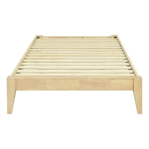 Willa Twin Wood Platform Bed - Natural Finish