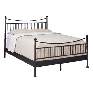 Santorini - Complete Bed - Queen - Matte Black Finish