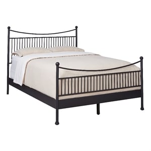 Santorini - Complete Bed - King - Matte Black Finish