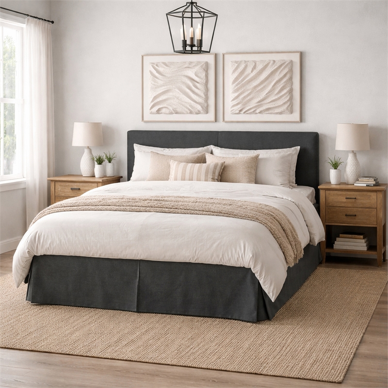 Vida Full/Queen Headboard Only - Dark Gray