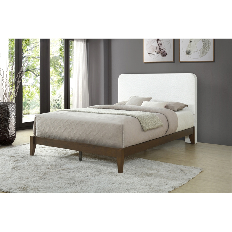 Luna Full/Queen Headboard Only - White Boucle