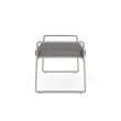 Gansett Reception Waiting Room 2-Seat Bench / Silver Steel / Light Gray