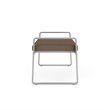 Gansett Reception Waiting Room Healthcare 2-Seat Bench / Silver Steel / Brown