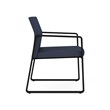 Gansett Reception Waiting Room Healthcare Guest Chair / Black Steel / Blue