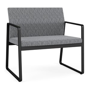 gansett bariatric chair in black frame finish