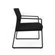 Gansett Reception Waiting Room Healthcare Bariatric Chair / Black Steel / Black